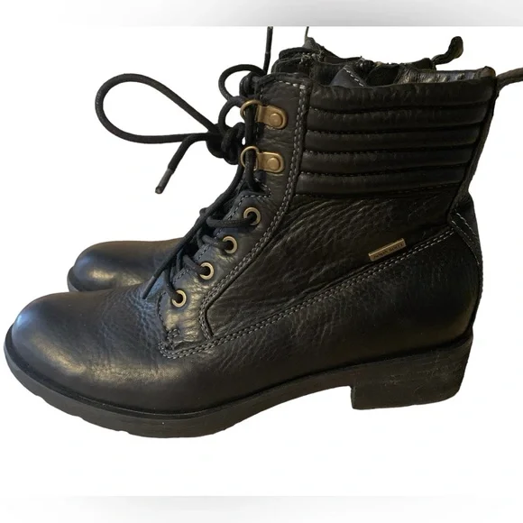 Sofft Baxter Black Combat Hiker Boots Women’s Size leather - Main Image